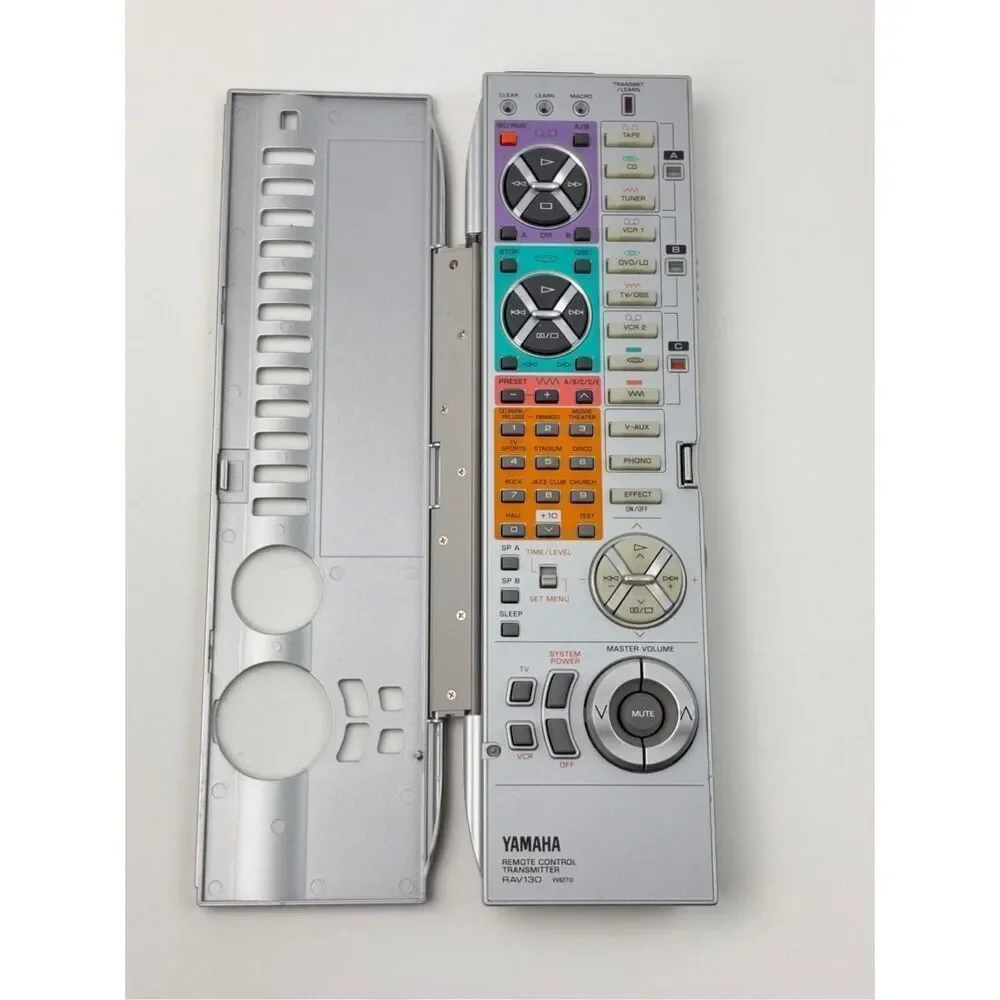 Yamaha Remote Control Transmitter RAV130 VV62710, Tested & Works Silver EQ2237